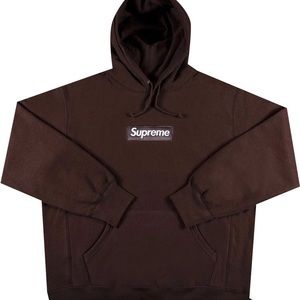 Supreme Box Logo Hoodie Dark Brown (XL)